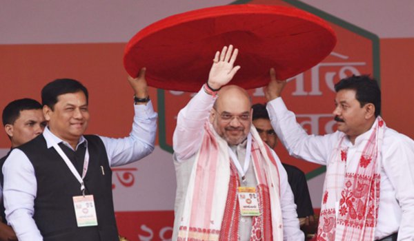amit shah sets target of 21 Lok Sabha seats from northeast