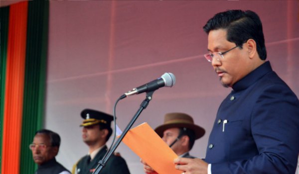 Conrad Sangma takes oath as chief minister of Meghalaya