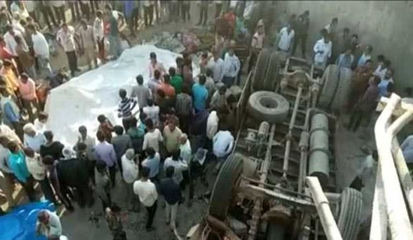 25 of Marriage Party Killed After truck Falls Into Drain in Bhavnagar