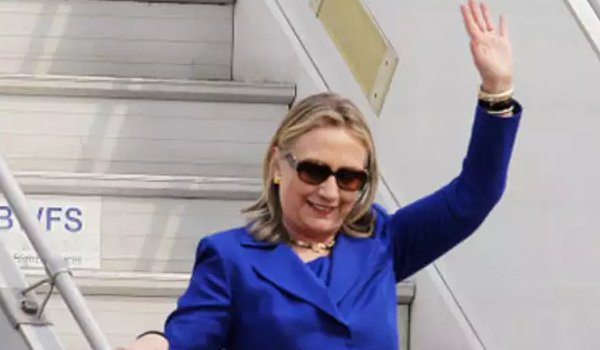 Hillary Clinton arrives on 3-day visit to madhya pradesh