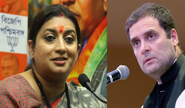 Smriti Irani fires back at Rahul Gandhi's GST-terror comparison