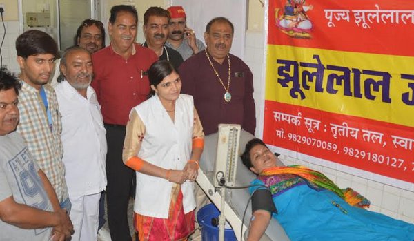 cheti chand festival 2018 : blood donation camp in ajmer