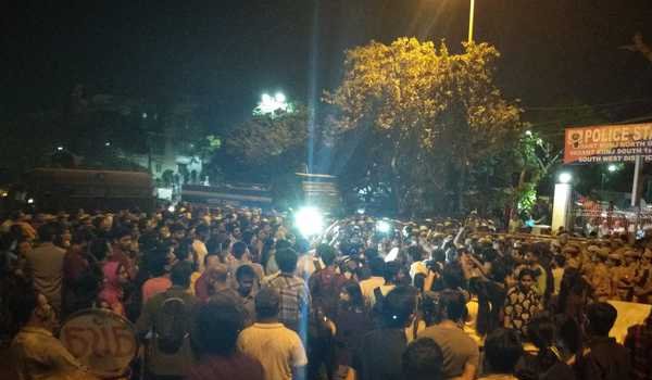 JNU sexual harassment case: Protesting students clash with police, demand arrest of professor