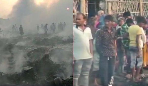 major fire breaks out at Ashiana slum in Meerut