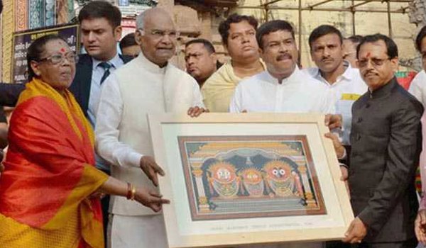 President Ram nath Kovind visits shree Jagannath temple in puri