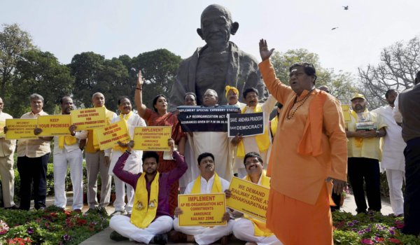 Lok Sabha proceedings disrupted amid TDP protests