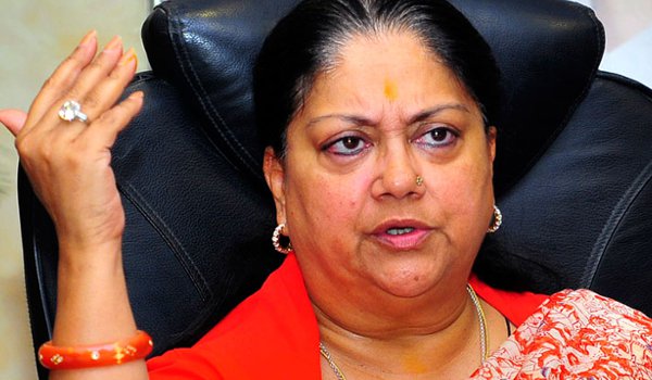 rajasthan chief minister Vasundhara Raje