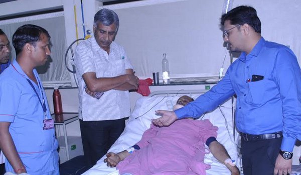 pali mla gyanchand parakh visits mittal hospital & Research Centre in ajmer