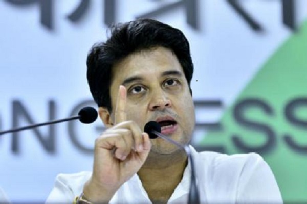 Senior Congress leader and MP Jyotiraditya Scindia