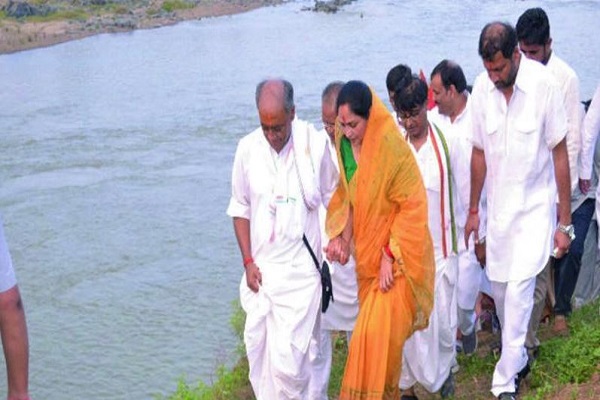 Former Chief Minister Digvijay Singh Narmada yatra concludes at Burman Ghat