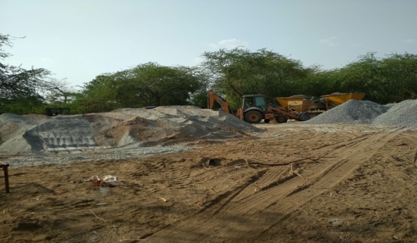Gaurav path, sirohi, makroda, crusher dust