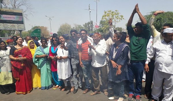 rajasthan Congress protest against inflation in jaipur