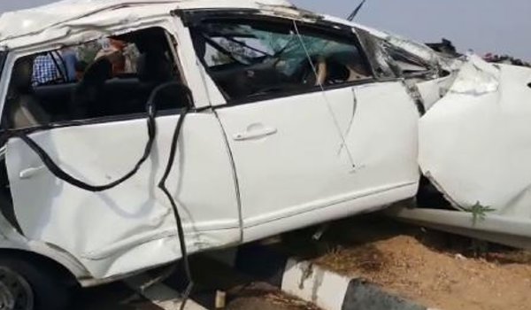 Three people killed in massive road accident Kannauj