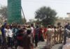 Jaipur Police lathicharge on villagers who protest against toll plaza