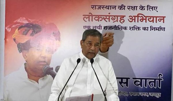 Rajasthan rebel MLA Ghanshyam Tiwari writes to Amit Shah : Sack Vasundhara Raje in public interest