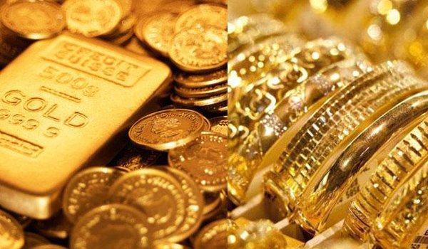 Gold rebounds Rs 125, silver down Rs 100