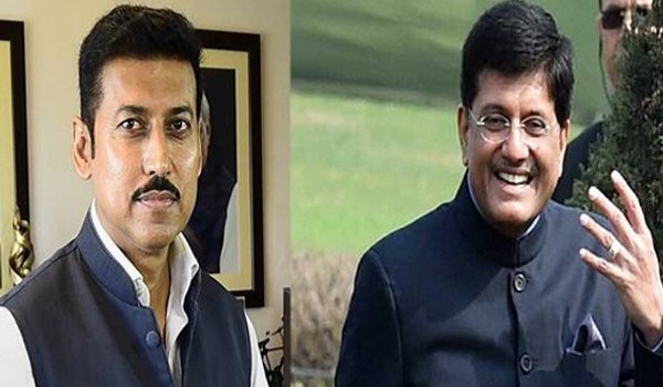 Cabinet reshuffle : Rajyavardhan Rathore replaces Smriti Irani as I&B minister, Piyush Goyal gets finance ministry
