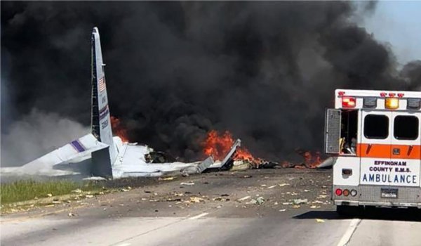 9 killed after US Military cargo plane crashes in Savannah, Georgia