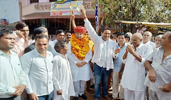 Rebel BJP MLA Ghanshyam Tiwari visits Bagu assembly constituency