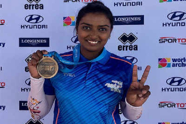Indian Archery Deepika Kumari Gold at World Cup Event