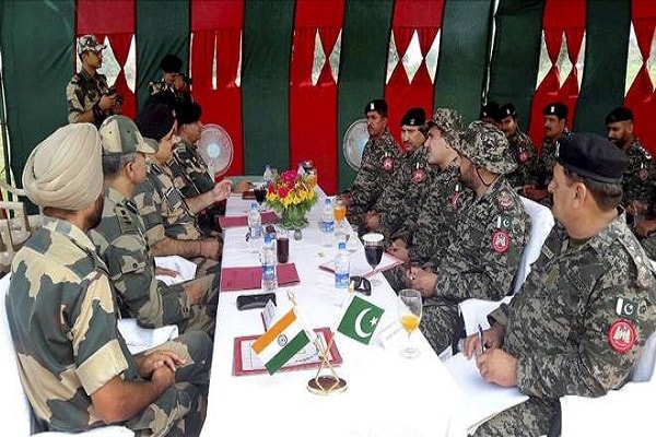 पाकिस्तान के साथ फ्लैग मीटिंग में भारत ने जताया विरोध