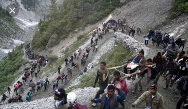 Amarnath Yatra Delays due to heavy rains in Kashmir Valley