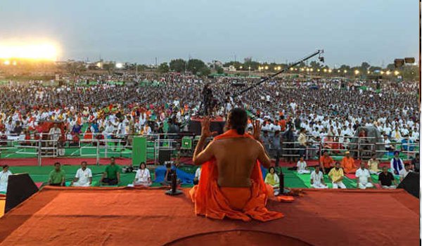 Baba Ramdev's three day long yoga camp begins in Kota