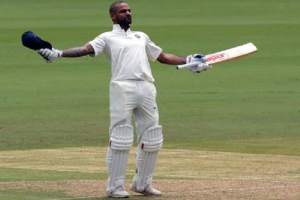 पहले दिन लंच से पहले शतक बनाने वाले पहले भारतीय बने शिखर