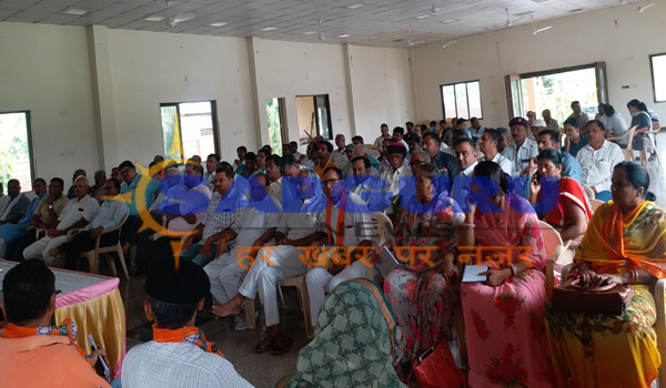 bjp meeting for suraj gaurav yatra in sirohi