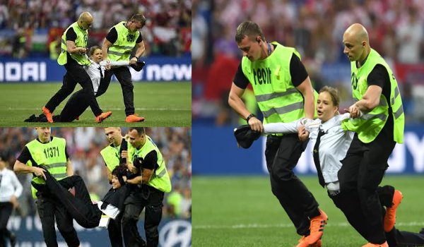 Protest group Pussy Riot claim credit for FIFA World Cup final pitch