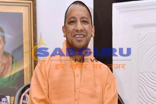 Yogi Adityanath, seen in the role of Guru, blessings given to the disciples