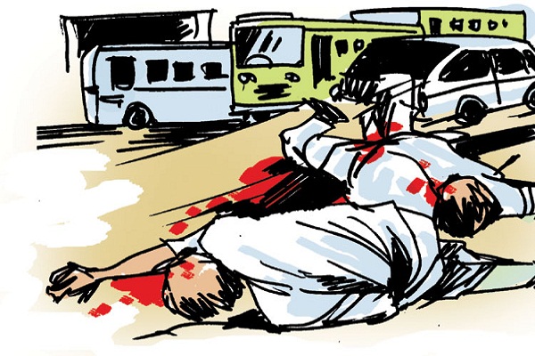 road accident in jaipur 2 death in hindi