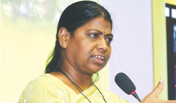 Minister of Child and Woman Welfare anita bhadel