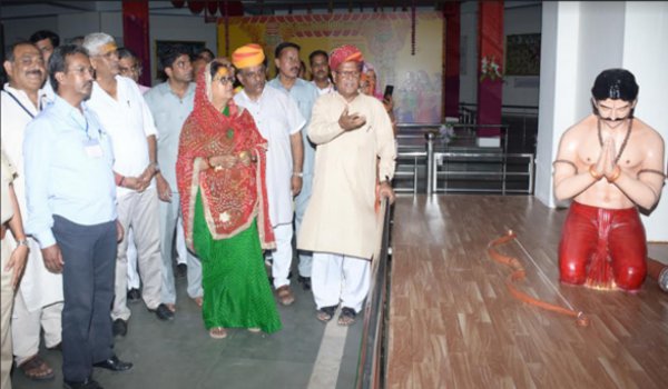 cm vasundhara raje inaugurates panorama of lok devta pabuji rathore in jodhpur