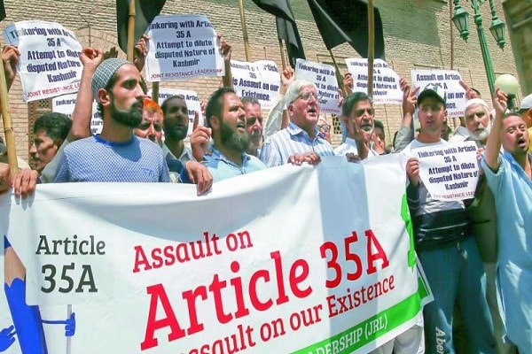 The hearing on Article 35A of the Constitution till mid-January -