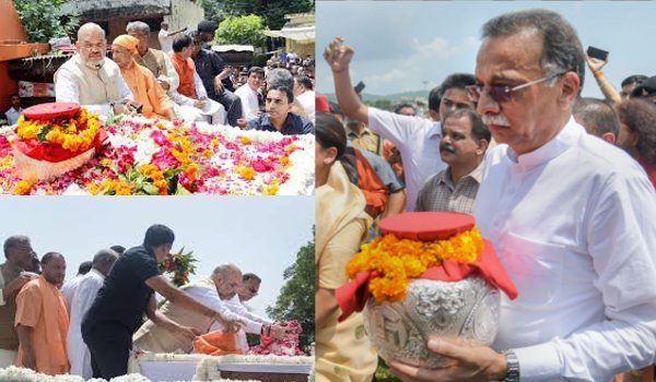 Atal Bihari Vajpayee's ashes immersed in Ganges at har ki pairi