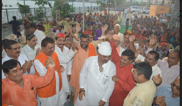 jhulelal chaliya program at ana sagar jetty in ajmer