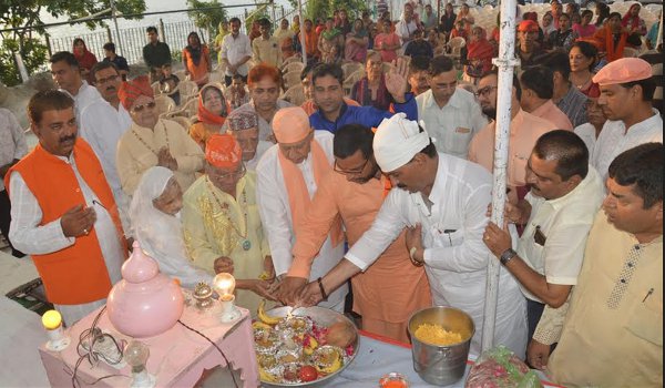 jhulelal chaliya program at ana sagar jetty in ajmer