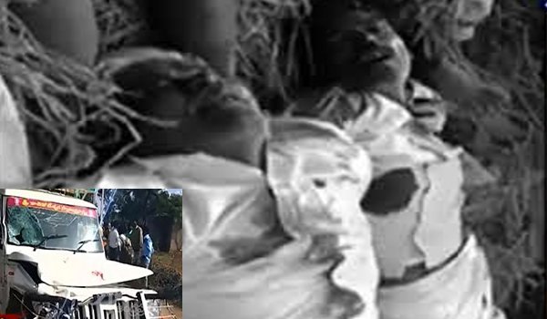 9 people of marriage party were killed as SUV-mini truck collision in Anantapur