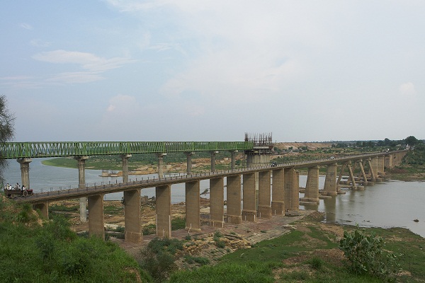bridge built on Chambal canal in Morena