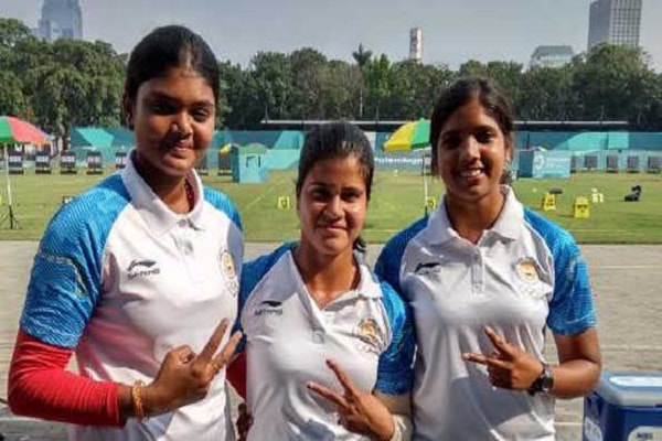 Indian compound women archery team gets silver medal