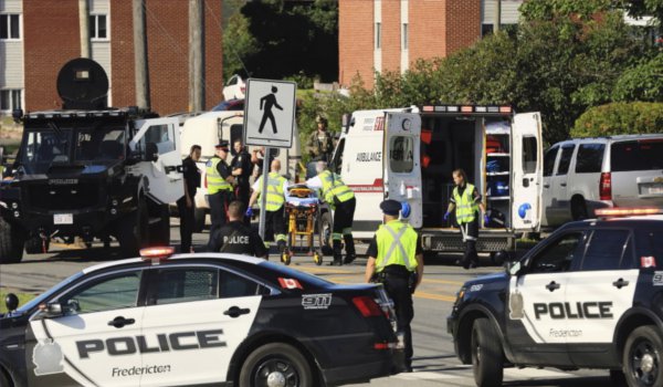 Fredericton shooting: 2 police officers among 4 killed in Canada city
