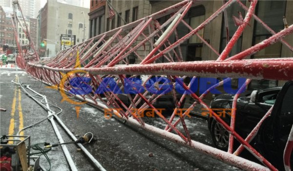 karnataka : cement factory Crane collapse case : protesters clash with police