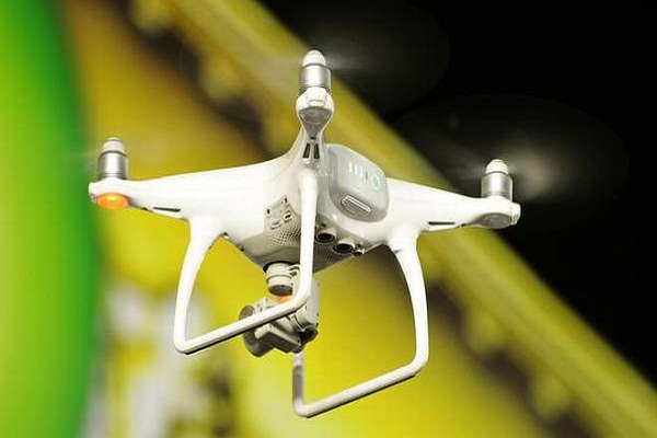 Looking for people trapped in floods in Karnataka by drones