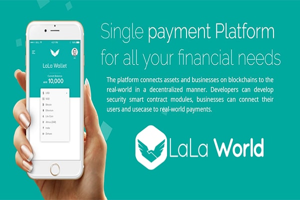 financial transaction app 'Lala World' in India and UAE