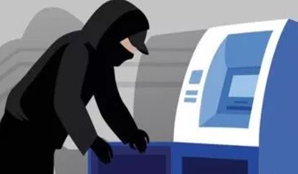 two unidentified men attempting loot cash from PNB ATM in Ahmedabad