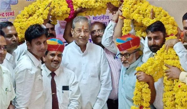 bharat vahini party chief ghanshyam tiwari visits ajmer