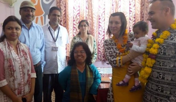 international adoption : Spanish couple adopts ajmer baby girl