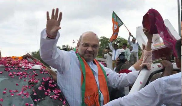 Amit Shah got wishes to kabir panth saint prakash muni for fouth inning of BJP in chhattisgarh