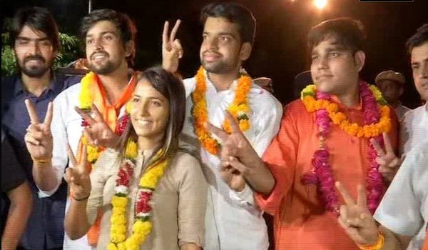 DUSU election 2018 results : ABVP wins 3 posts, NSUI bags one
